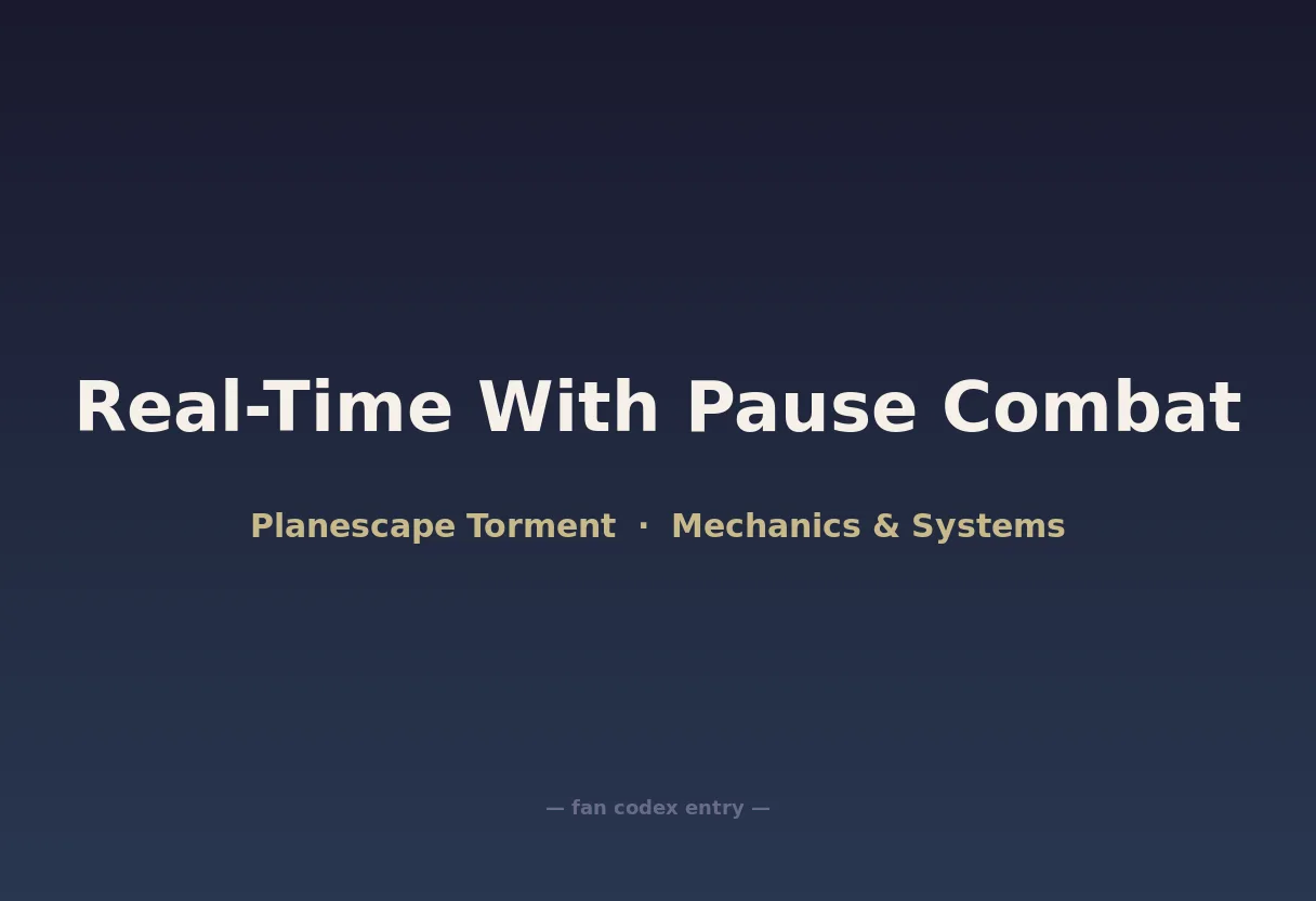 Real-Time With Pause Combat