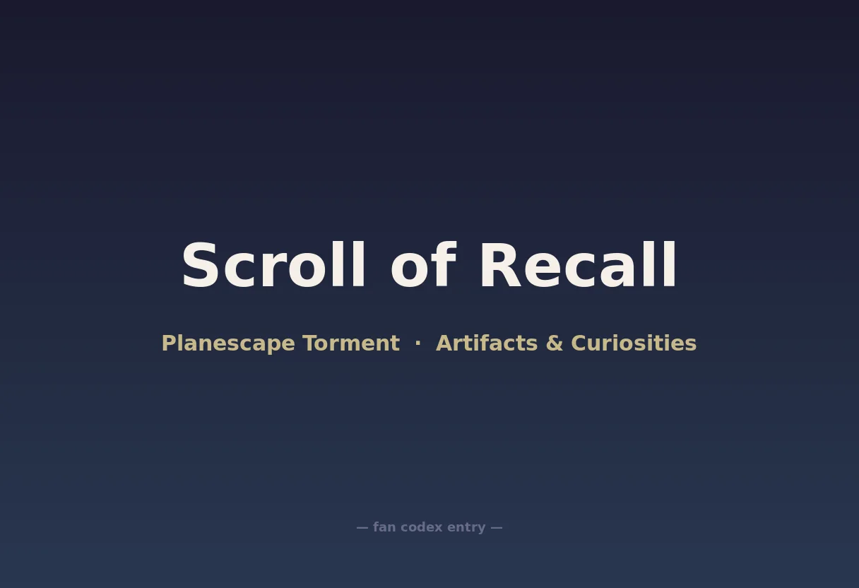 Scroll of Recall
