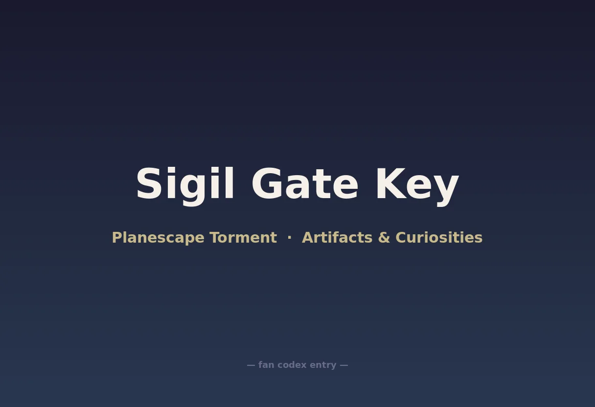 Sigil Gate Key